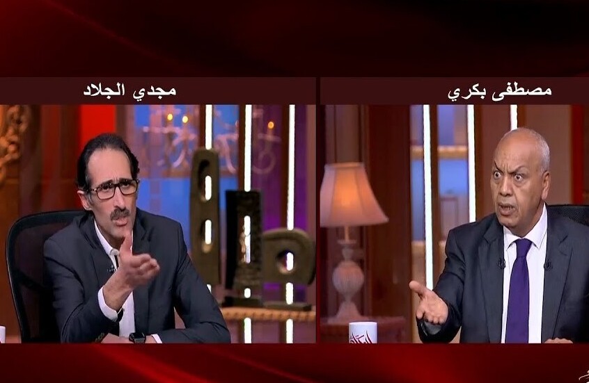 مشادة كلامية على الهواء بين مجدي الجلاد ومصطفى بكري 