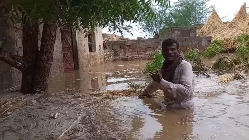 تضرر 148 منزلا ونفوق المواشي نتيجة سيول الأمطار في ريف حيس