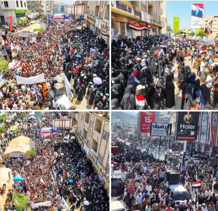 شاهد: مدينة يمنية تخرج عن سيطرة الحكومة الشرعية (انتفاضة غضب غير مسبوقة)
