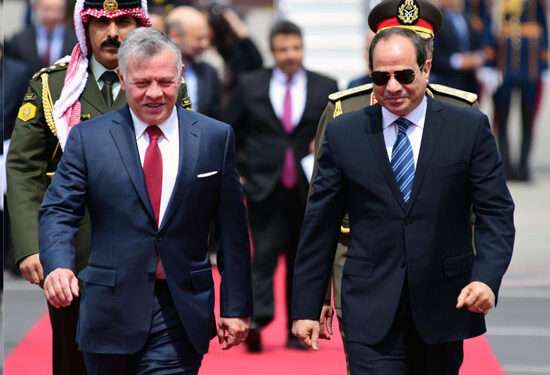 برئاسة السيسي والملك عبدالله الثاني قمة مصرية أردنية بالقاهرة