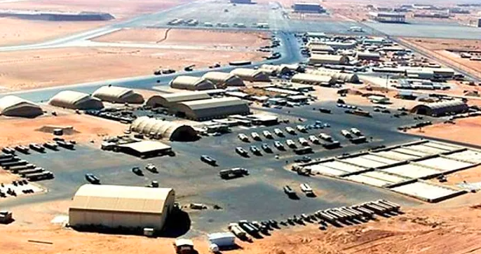 مستجدات استهداف إيران لأكبر قاعدة أمريكية في الخليج