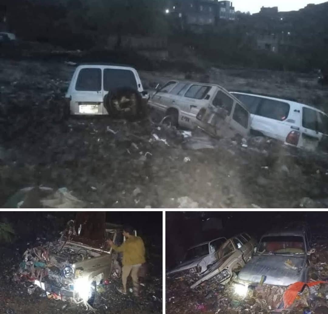 ضحايا ودمار كبير نتيجة سيول الأمطار في جبل حبشي