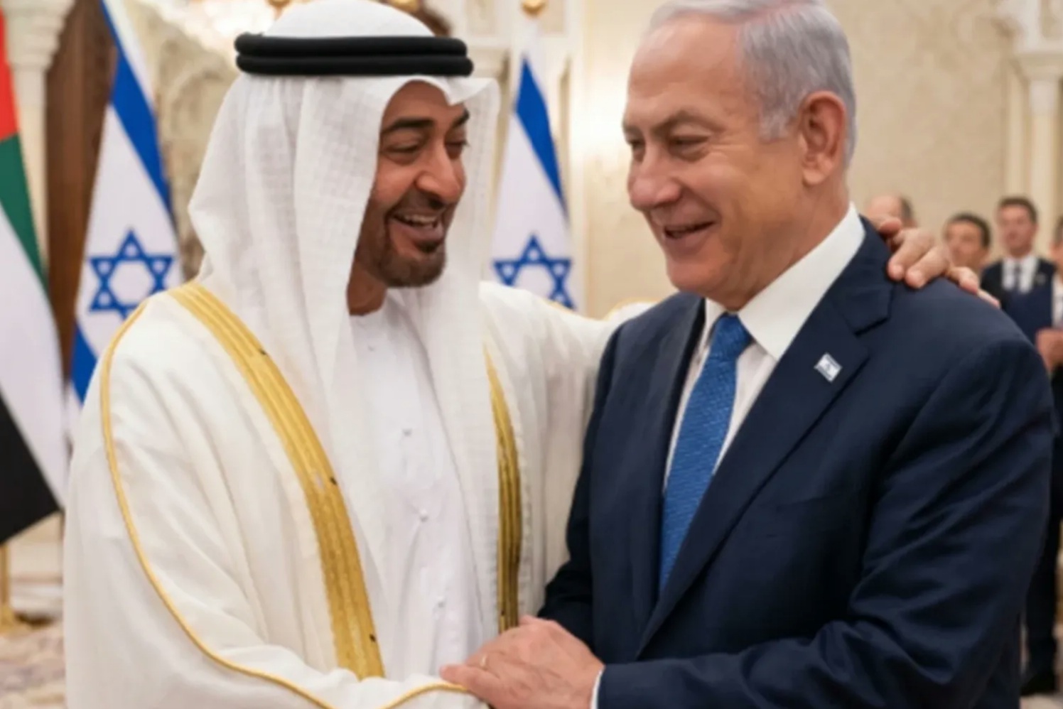 رئيس دولة الإمارات يستقبل رئيس الوزراء الإسرائيلي ويبحث معه العلاقات الثنائية